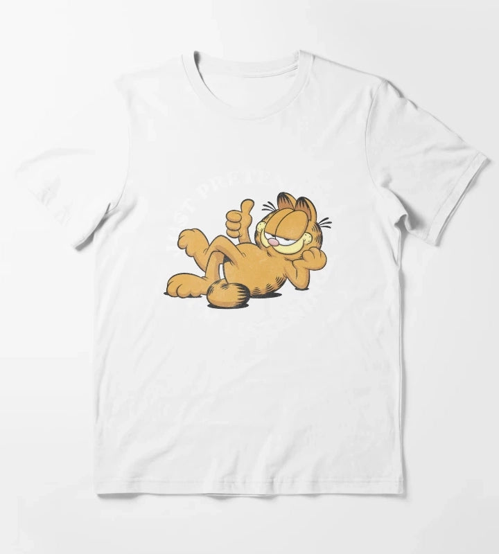 Garfield Just Pretend Im Listening T-Shirt White