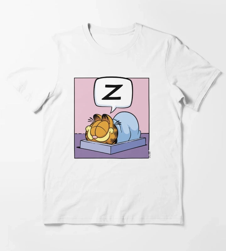 Garfield Nap Time Garfield Z Thought Bubble T-Shirt White