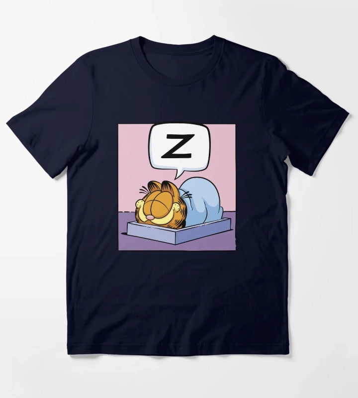 Garfield Nap Time Garfield Z Thought Bubble T-Shirt Navy