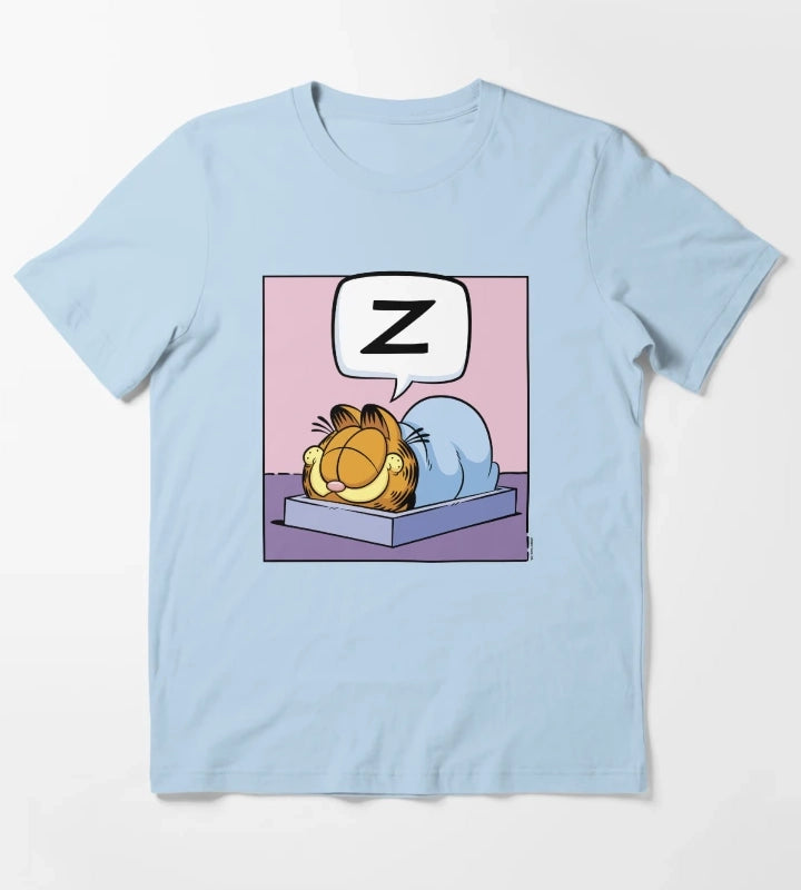 Garfield Nap Time Garfield Z Thought Bubble T-Shirt Sky Blue