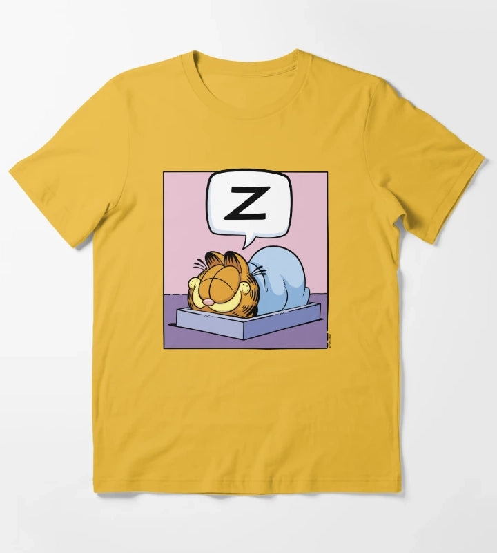 Garfield Nap Time Garfield Z Thought Bubble T-Shirt Yellow