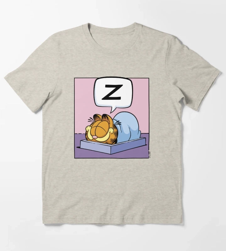 Garfield Nap Time Garfield Z Thought Bubble T-Shirt Cream