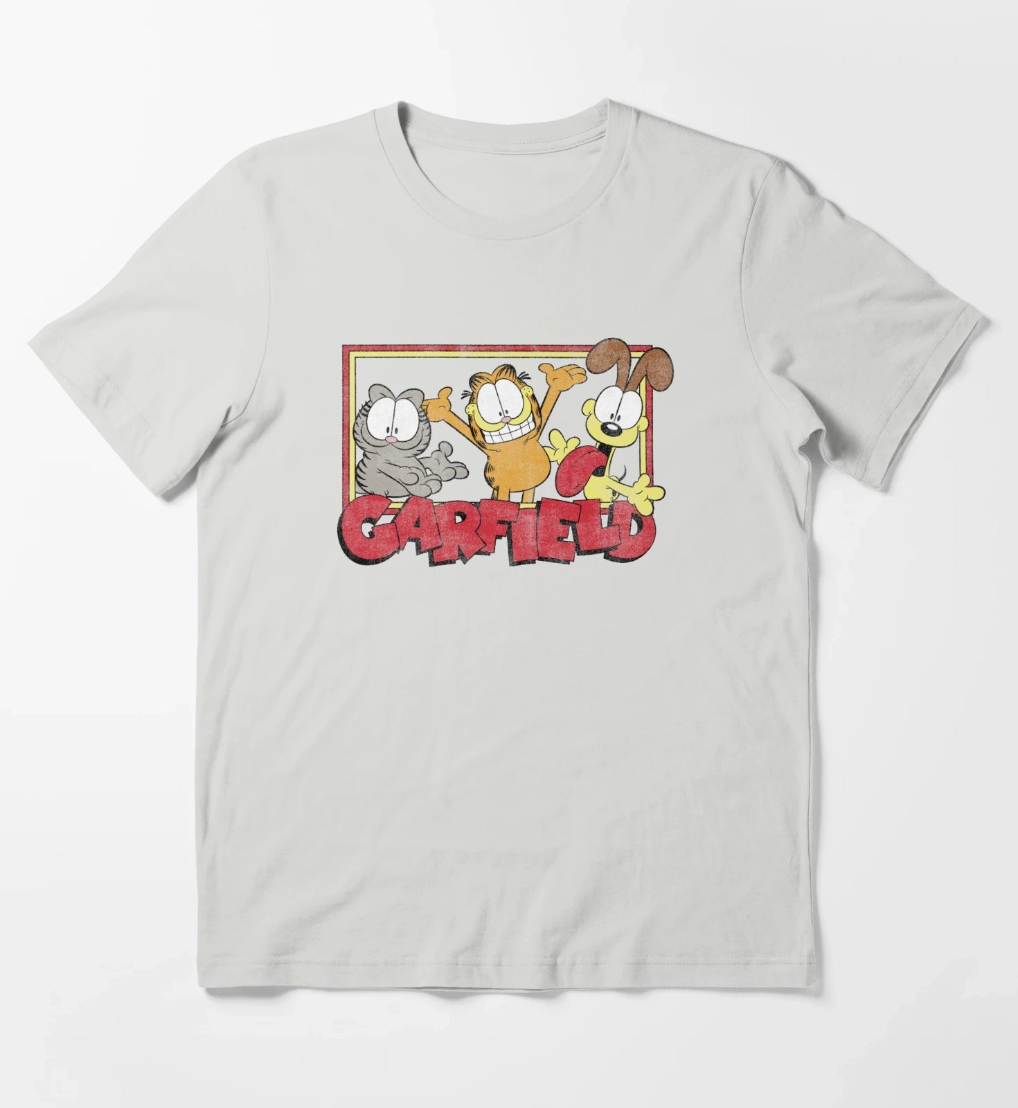 Garfield Odie Garfield Group T-Shirt Light Grey
