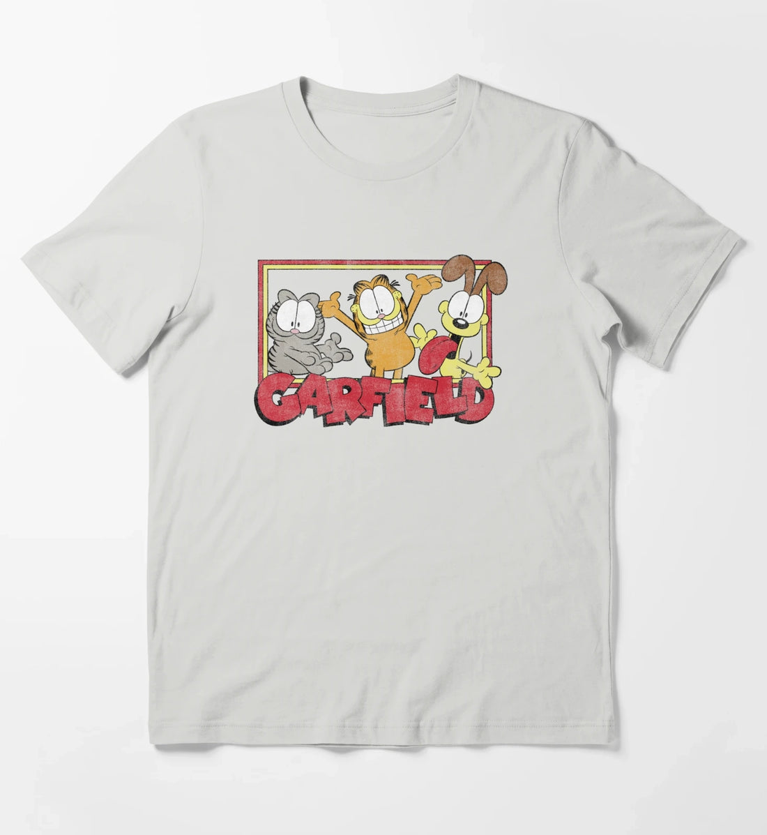 Garfield Odie Garfield Group T-Shirt Light Grey
