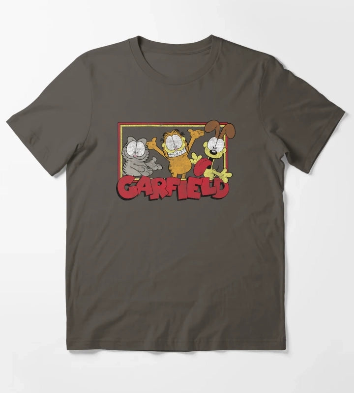 Garfield Odie Garfield Group T-Shirt Dark Grey
