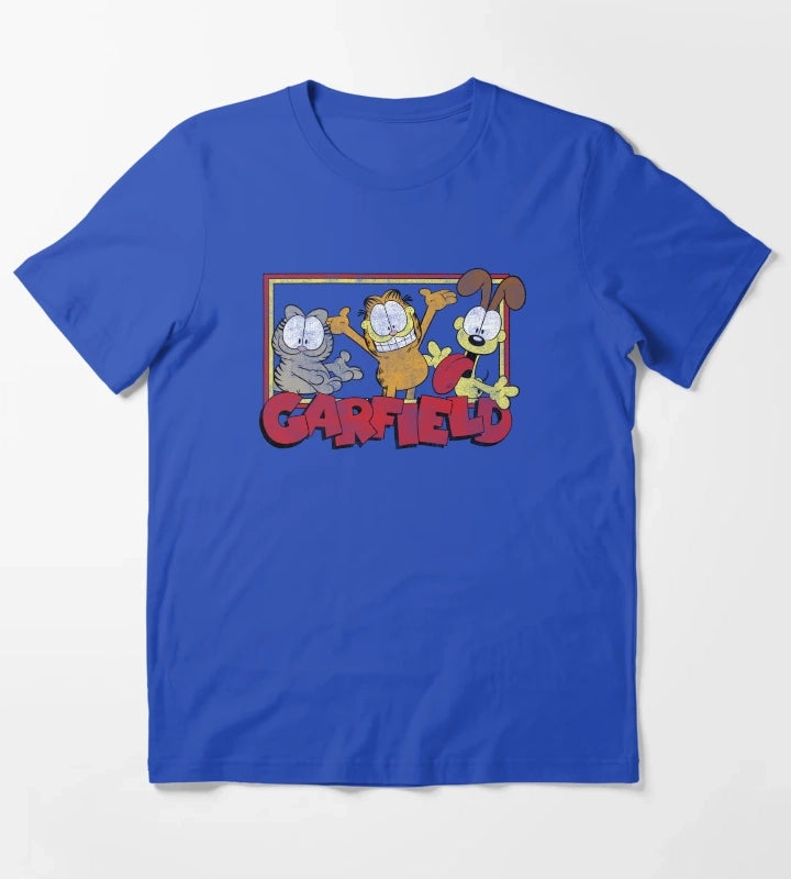 Garfield Odie Garfield Group T-Shirt Blue