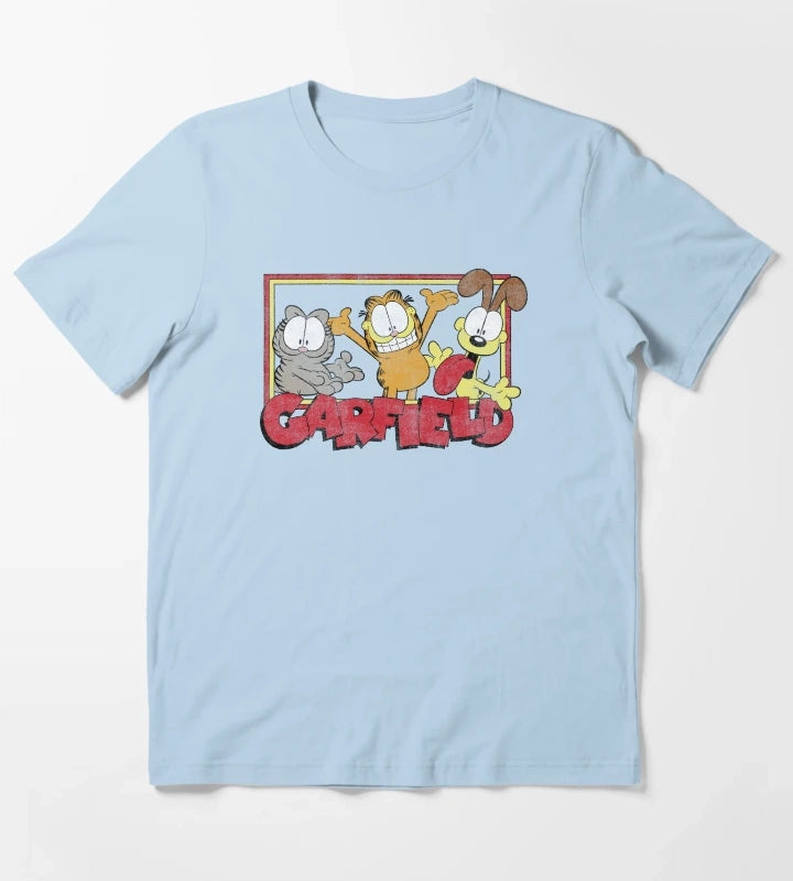 Garfield Odie Garfield Group T-Shirt Sky Blue