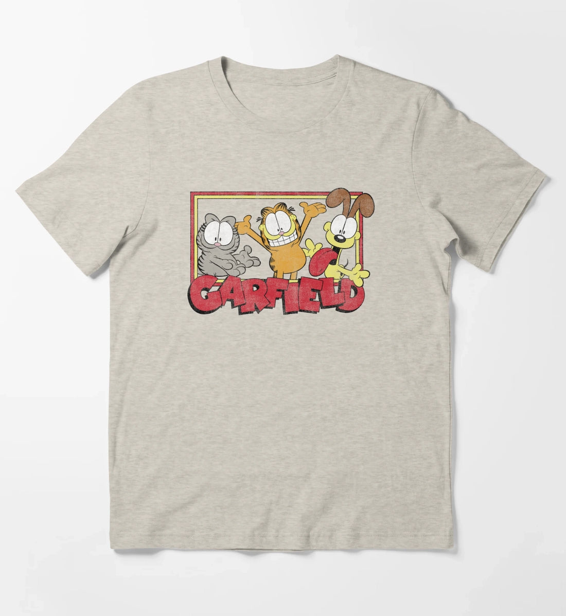 Garfield Odie Garfield Group T-Shirt Cream