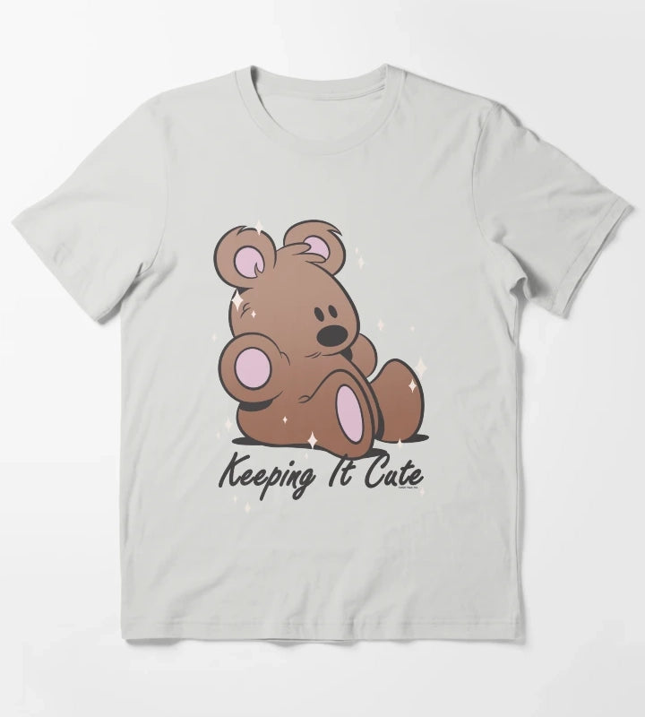 Garfield Pooky Keeping It Cute T-Shirt Light Grey