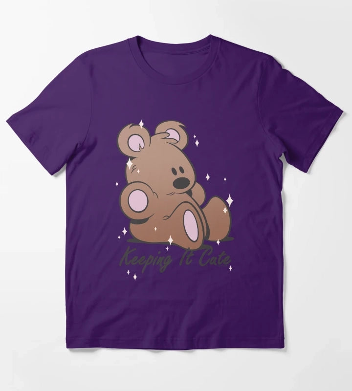 Garfield Pooky Keeping It Cute T-Shirt Purple