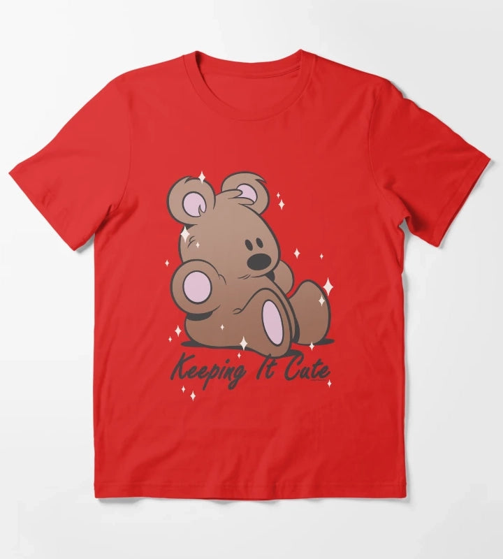 Garfield Pooky Keeping It Cute T-Shirt Red