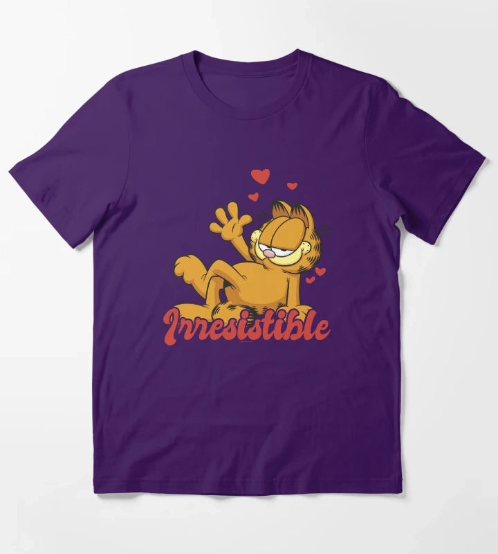 Garfield Valentines Day Irresistible T-Shirt Purple