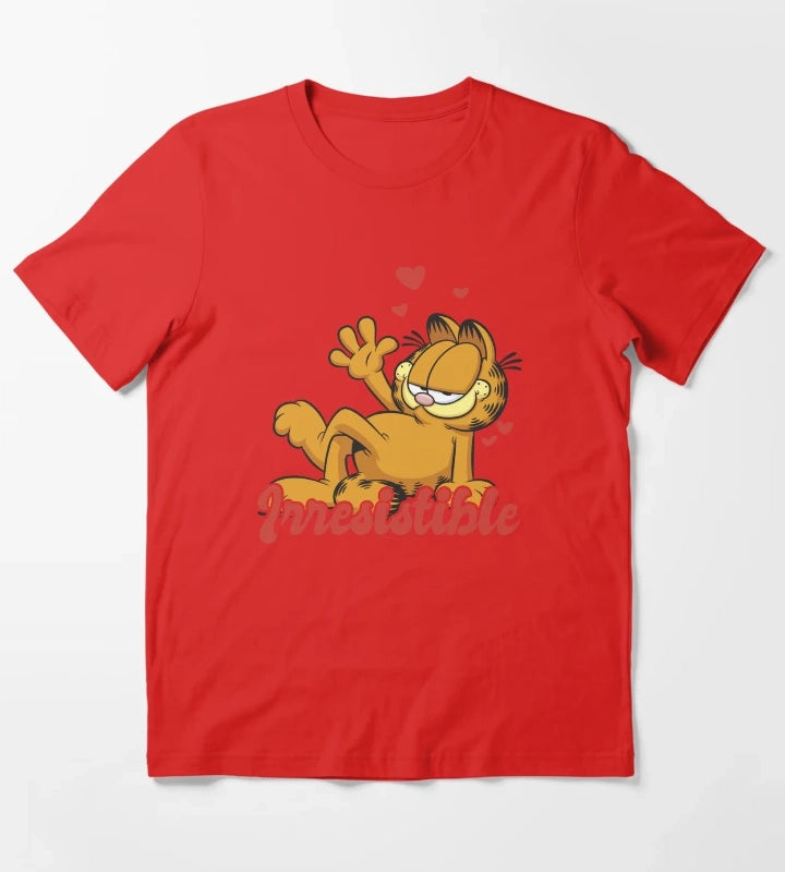 Garfield Valentines Day Irresistible T-Shirt Red