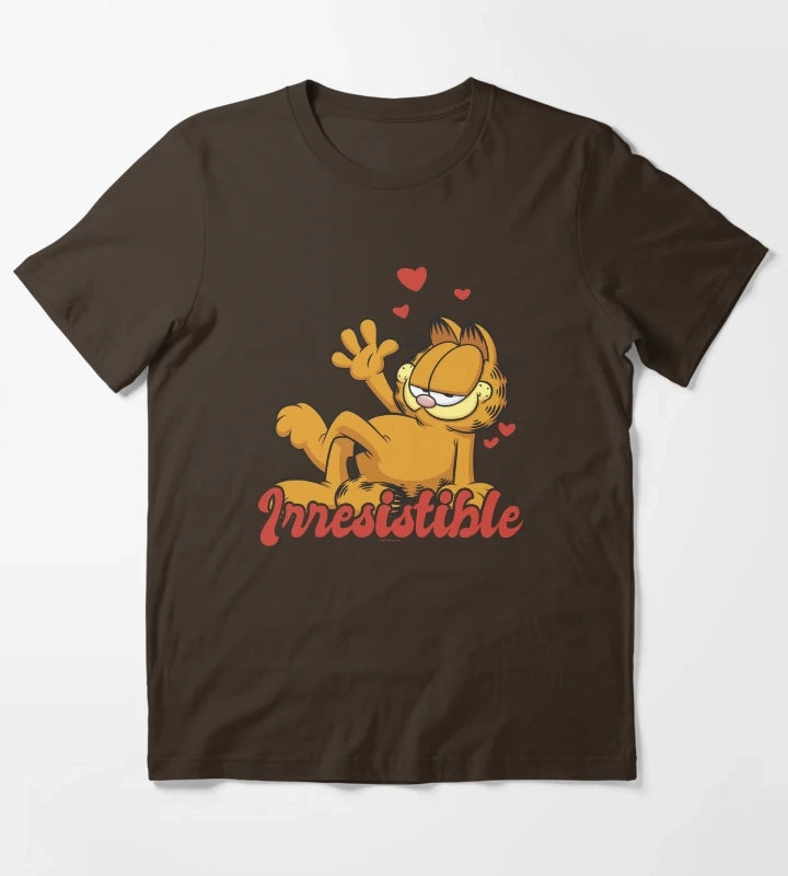 Garfield Valentines Day Irresistible T-Shirt Brown