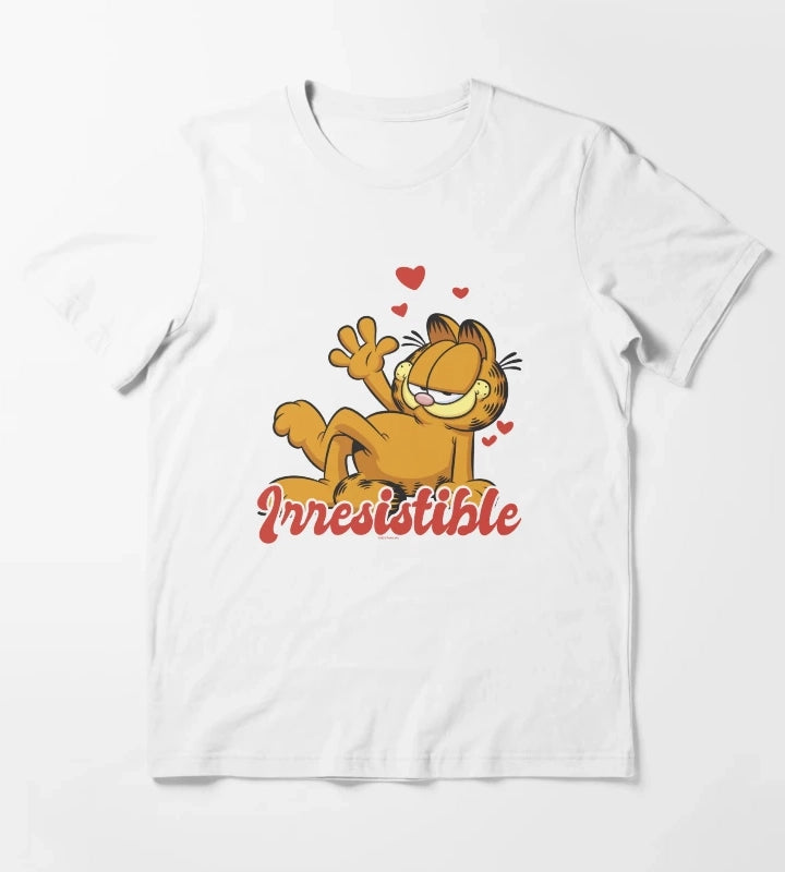 Garfield Valentines Day Irresistible T-Shirt White