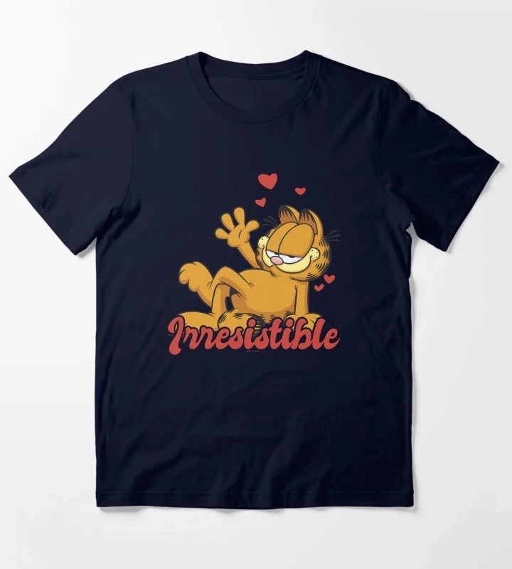 Garfield Valentines Day Irresistible T-Shirt Navy