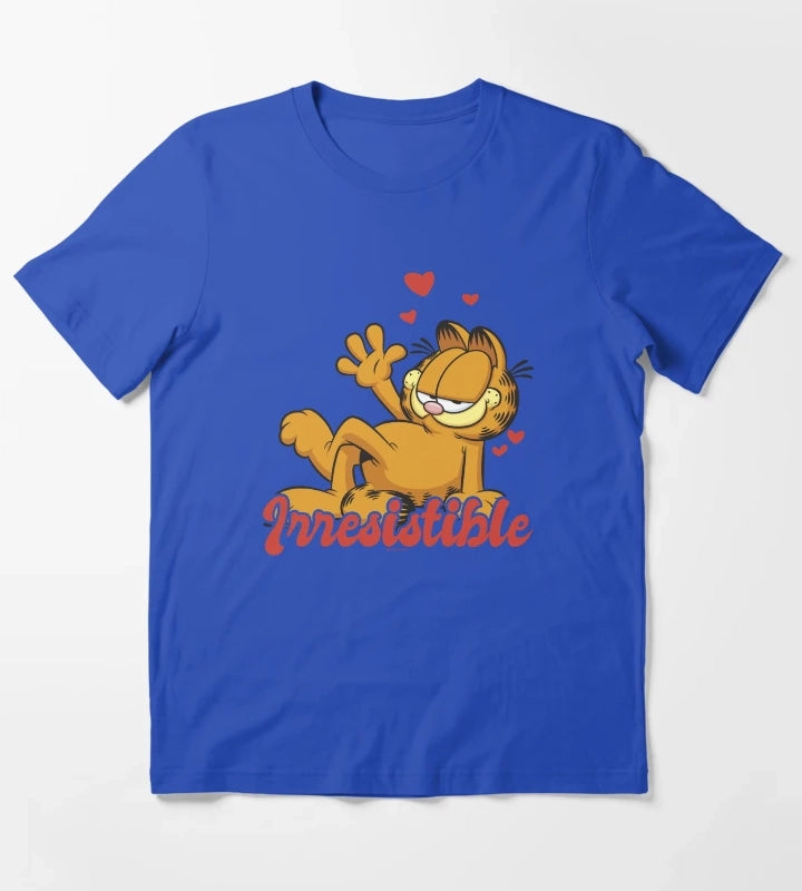 Garfield Valentines Day Irresistible T-Shirt Blue