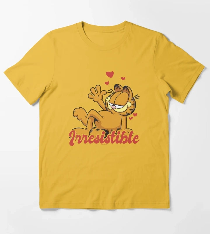 Garfield Valentines Day Irresistible T-Shirt Yellow