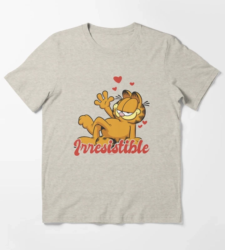 Garfield Valentines Day Irresistible T-Shirt Cream