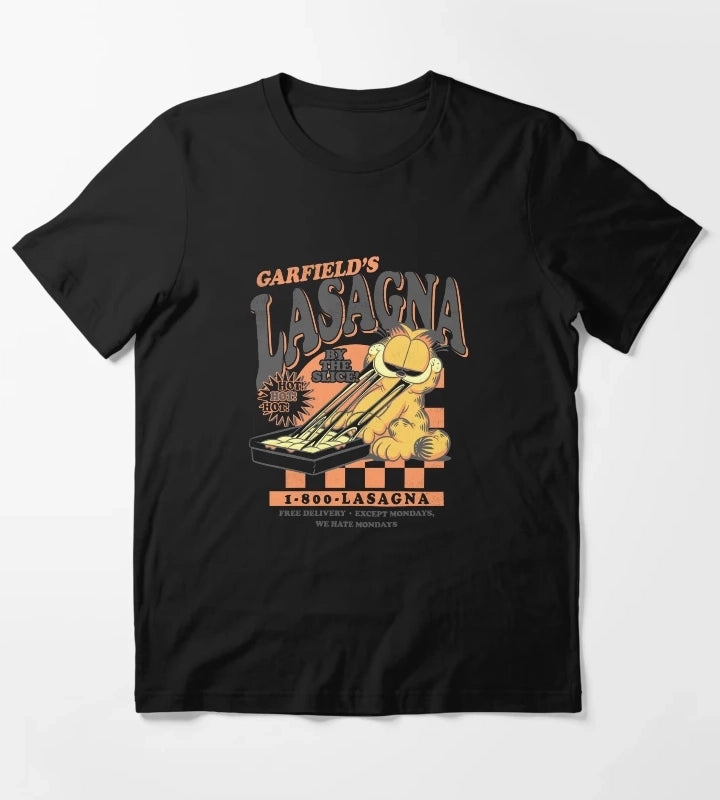 Garfield Vintage By The Slice Garfields Lasagna Poster T-Shirt