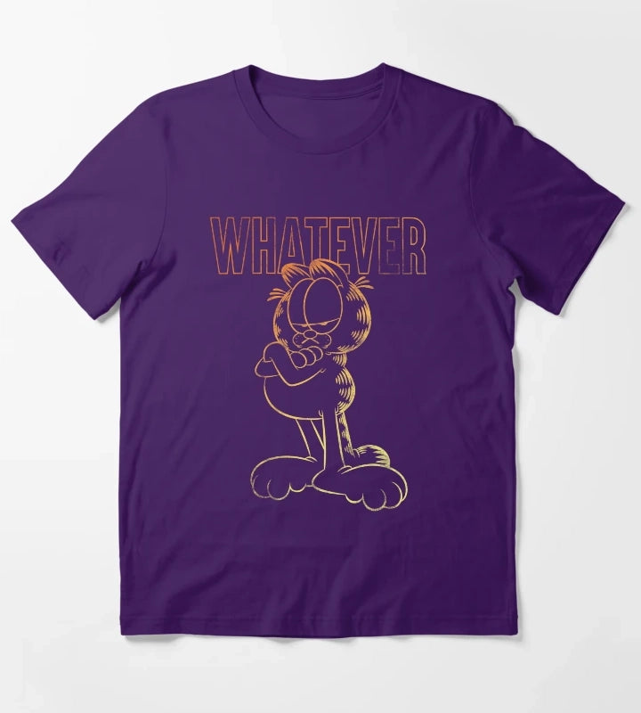 Garfield Whatever Ombre Garfield T-Shirt Purple