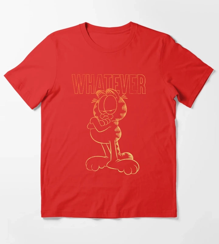 Garfield Whatever Ombre Garfield T-Shirt Red
