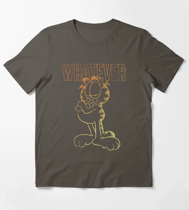 Garfield Whatever Ombre Garfield T-Shirt Dark Grey