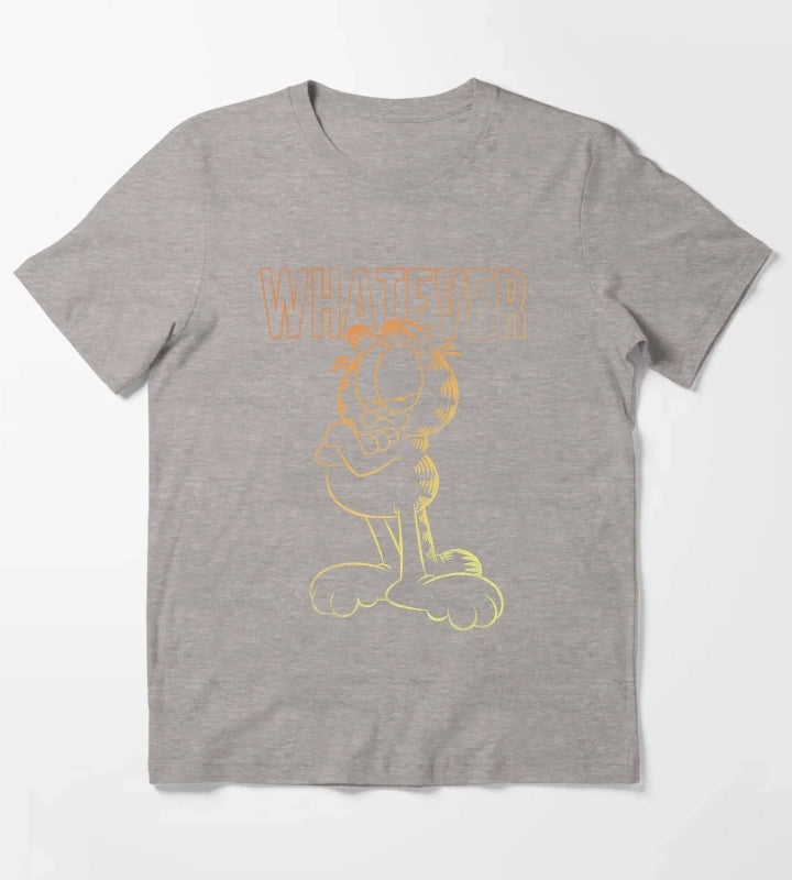 Garfield Whatever Ombre Garfield T-Shirt Heather Grey