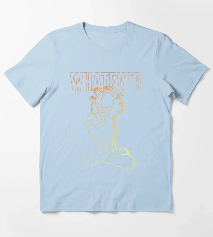 Garfield Whatever Ombre Garfield T-Shirt Sky Blue