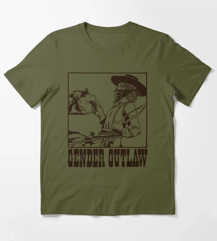 Gender Outlaw T-Shirt Olive Green