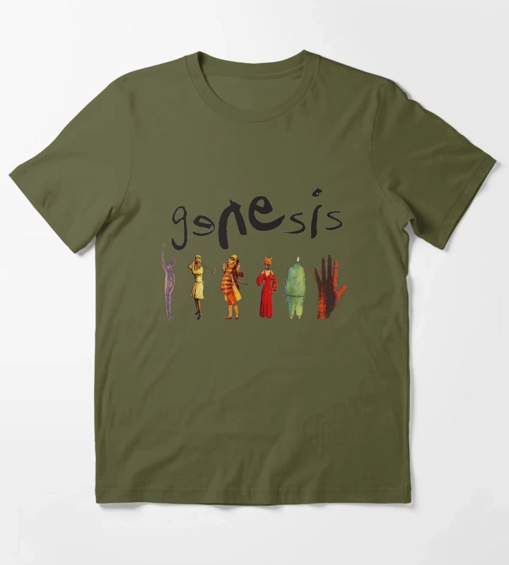Genesis Band T-Shirt Olive Green