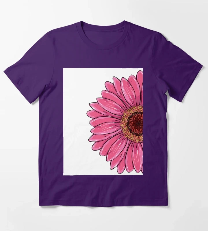 Gerber Gerbera Daisy Garberia flowers yellow pink purple orange flower floral T-Shirt Purple