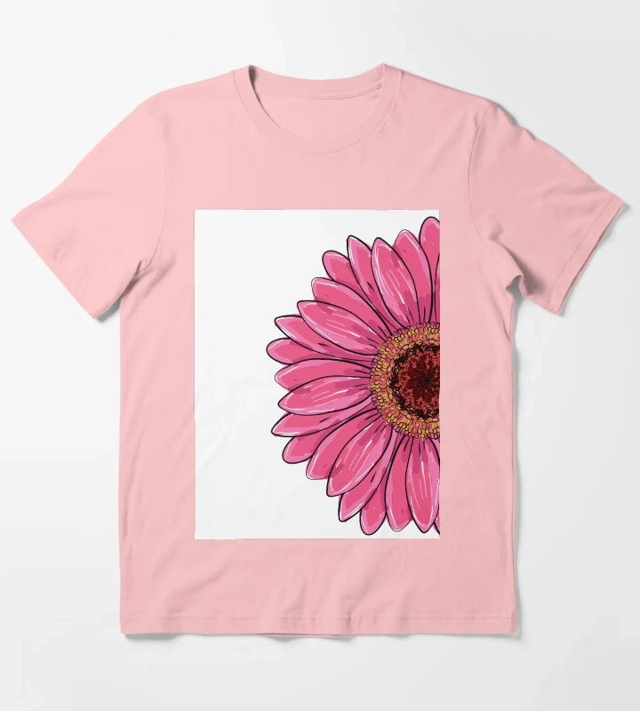 Gerber Gerbera Daisy Garberia flowers yellow pink purple orange flower floral T-Shirt Dark Grey