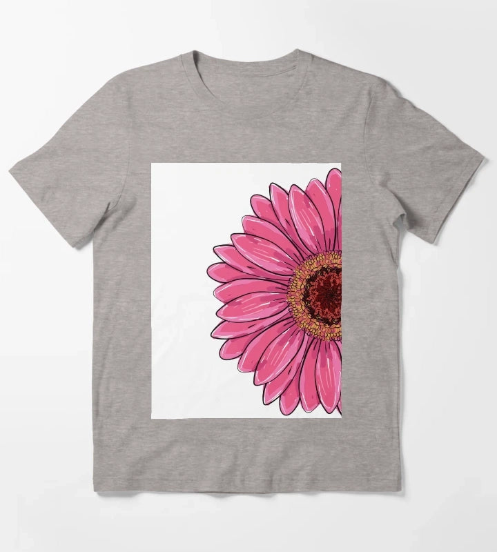 Gerber Gerbera Daisy Garberia flowers yellow pink purple orange flower floral T-Shirt Heather Grey