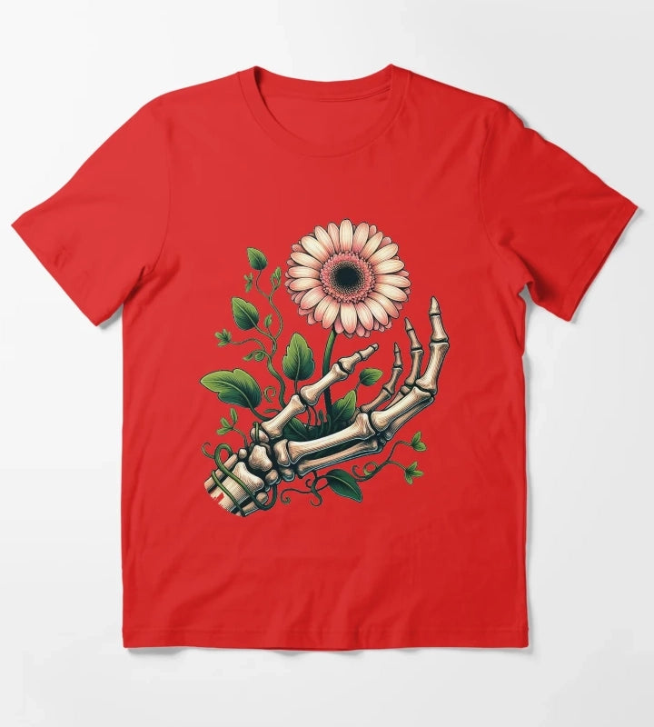 Gerbera Daisy Flower T-Shirt Red