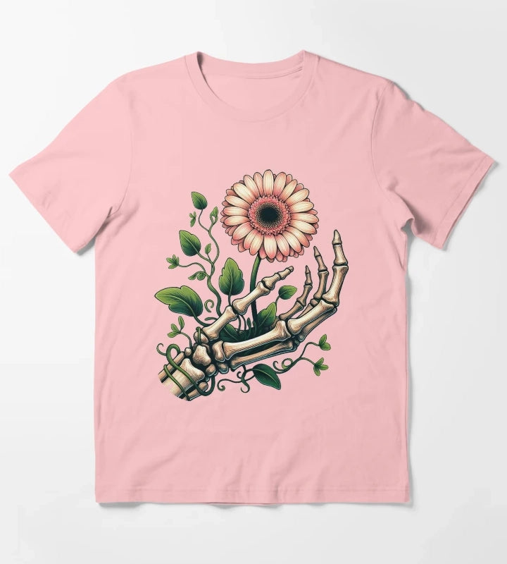 Gerbera Daisy Flower T-Shirt Dark Grey