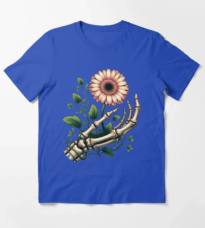 Gerbera Daisy Flower T-Shirt Blue