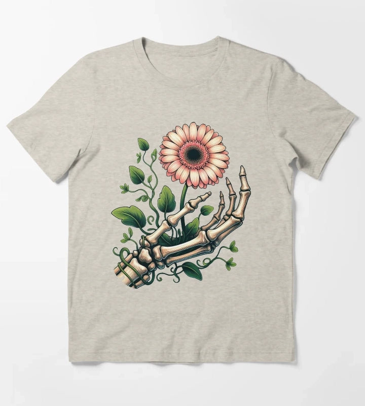 Gerbera Daisy Flower T-Shirt Cream