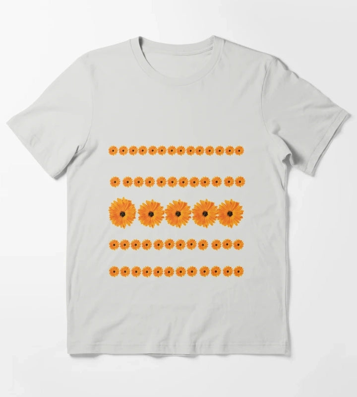 Gerbera Daisy Orange Gerbera Daisy T-Shirt Light Grey
