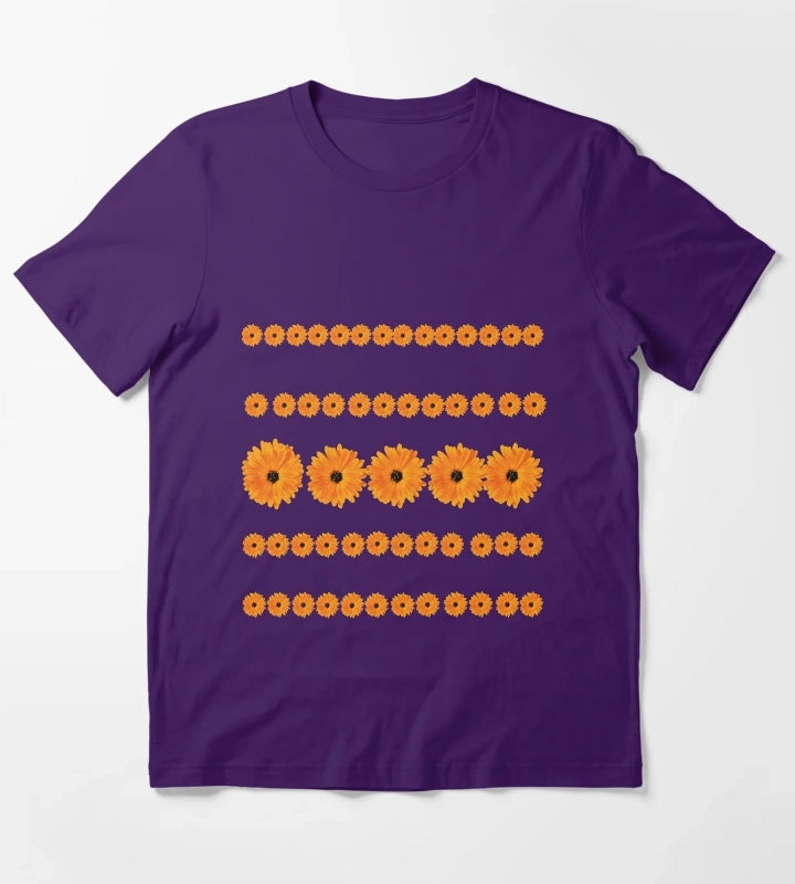 Gerbera Daisy Orange Gerbera Daisy T-Shirt Purple