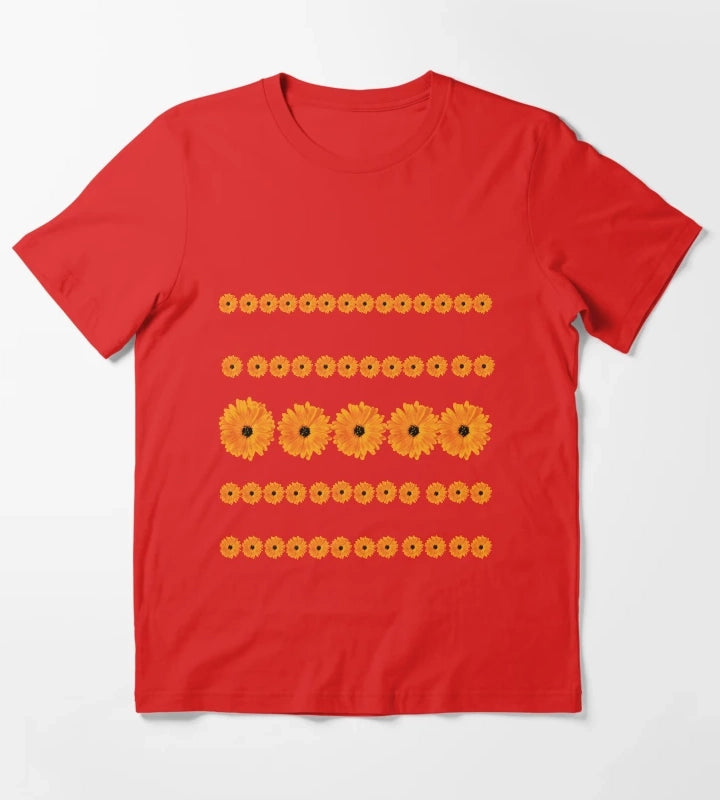 Gerbera Daisy Orange Gerbera Daisy T-Shirt Red