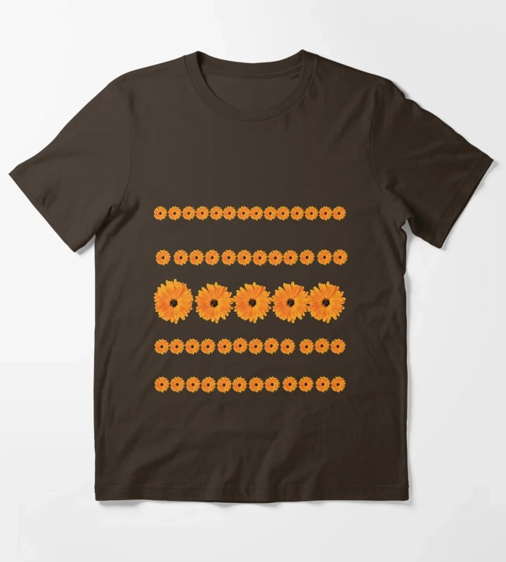 Gerbera Daisy Orange Gerbera Daisy T-Shirt Brown
