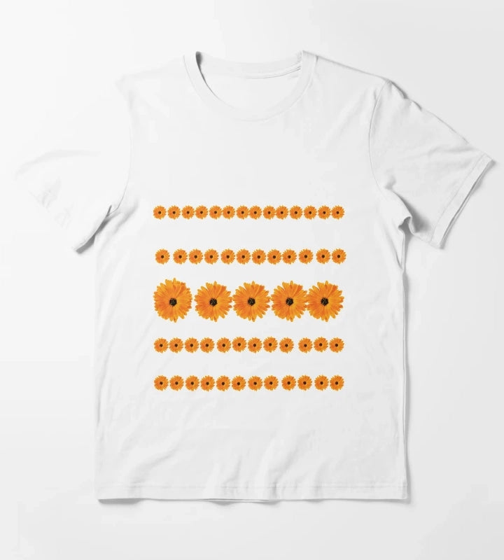Gerbera Daisy Orange Gerbera Daisy T-Shirt White