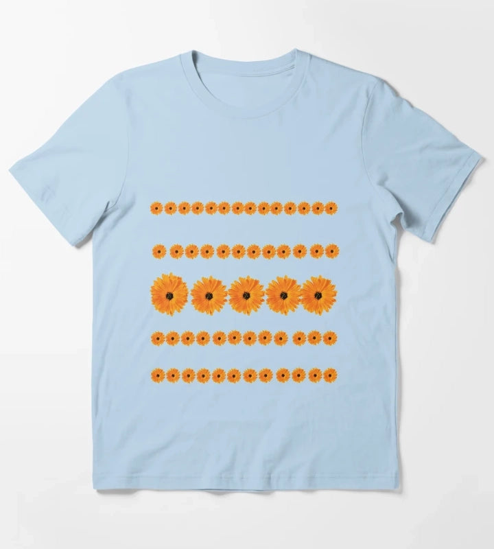 Gerbera Daisy Orange Gerbera Daisy T-Shirt Sky Blue