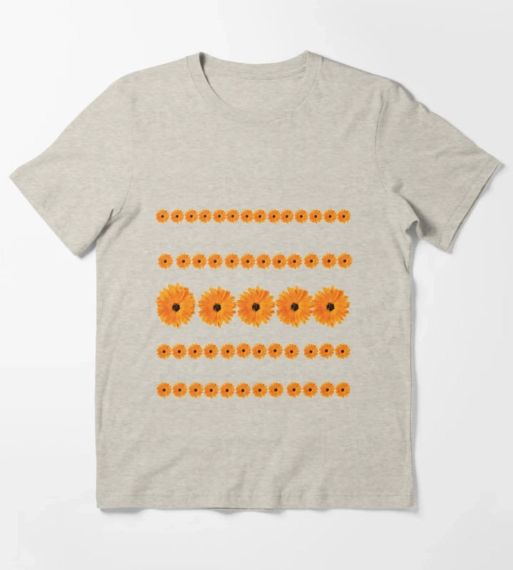 Gerbera Daisy Orange Gerbera Daisy T-Shirt Cream