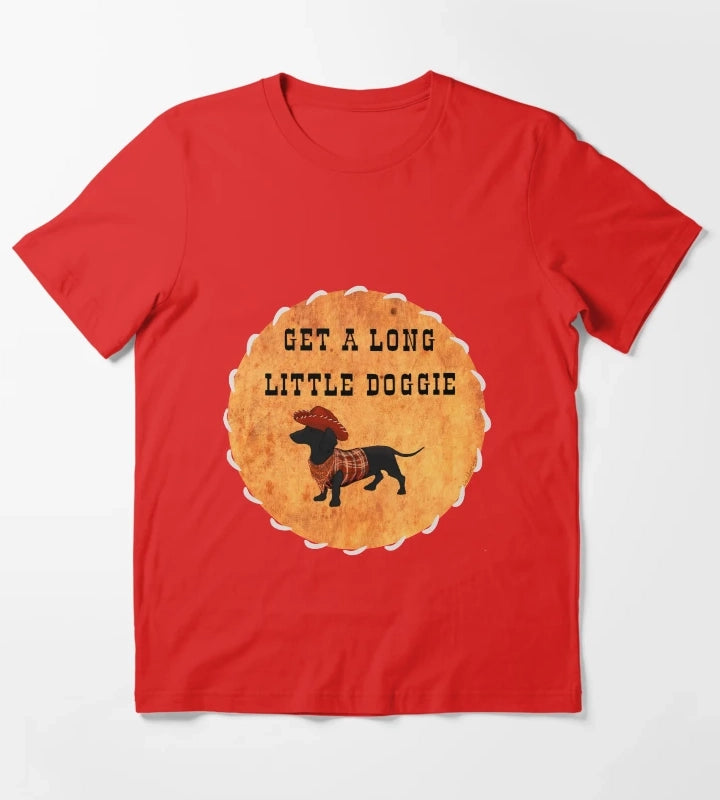 Get A Long Little Doggie T-Shirt Red