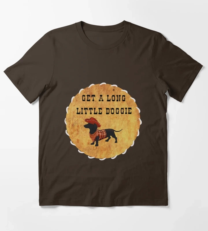 Get A Long Little Doggie T-Shirt Brown