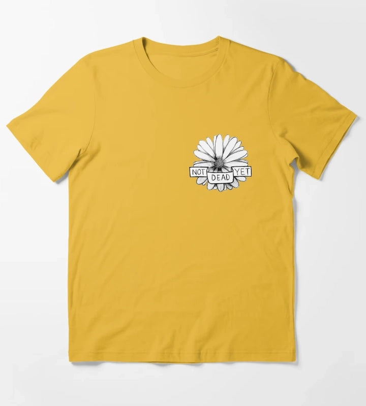 Get Better Frank Turner Not Dead Yet T-Shirt Yellow
