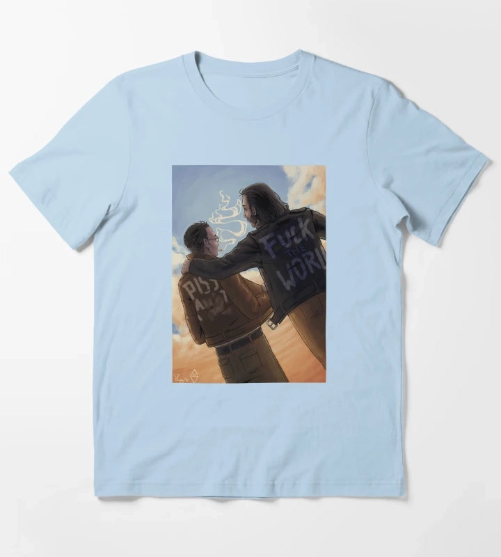 Get Kim to Wear The Jacket T-Shirt Sky Blue