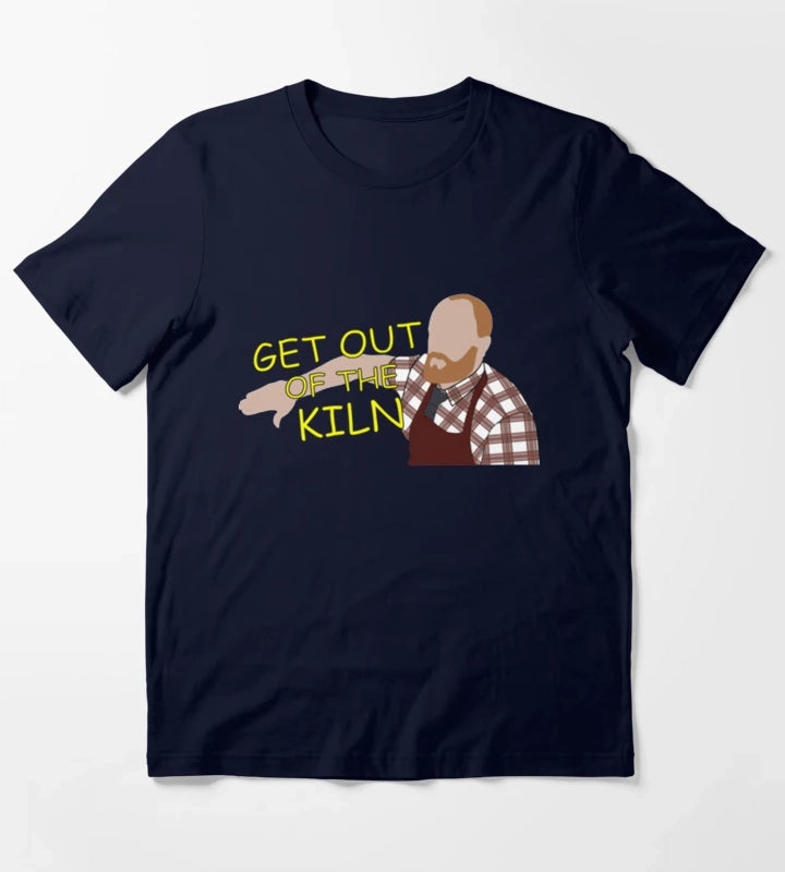 Get Out of the Kiln Aunty Donna T-Shirt Navy